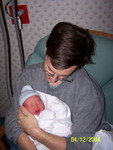 Jeremy with Ian the morning after he was born