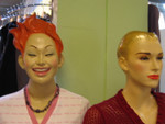 These are some of the more mild-mannered Thai mannequins.