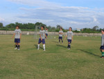 Here are the girls at their first real practice.